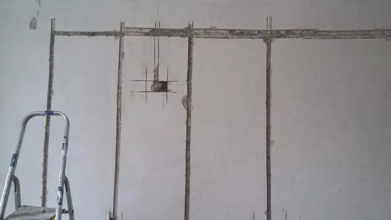 Штробление стен под электропроводку